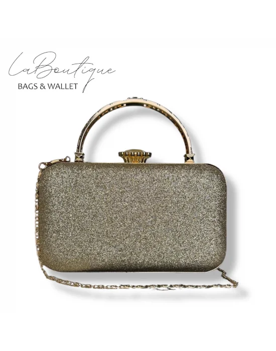 LB ABİYE ÇANTA 25-015 GOLD