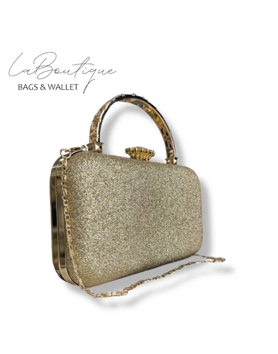 LB ABİYE ÇANTA 25-015 GOLD