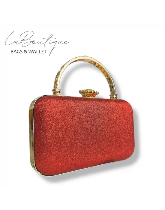 LB ABİYE ÇANTA 25-015 KIRMIZI