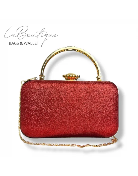 LB ABİYE ÇANTA 25-015 KIRMIZI