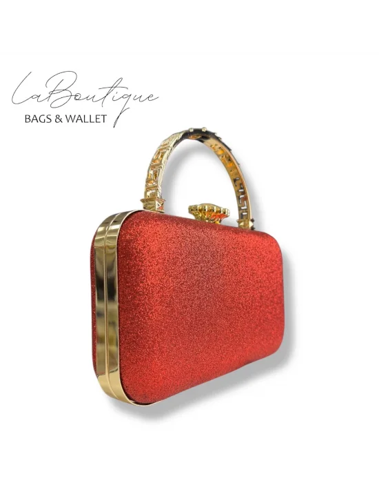 LB ABİYE ÇANTA 25-015 KIRMIZI