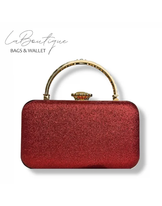 LB ABİYE ÇANTA 25-015 KIRMIZI