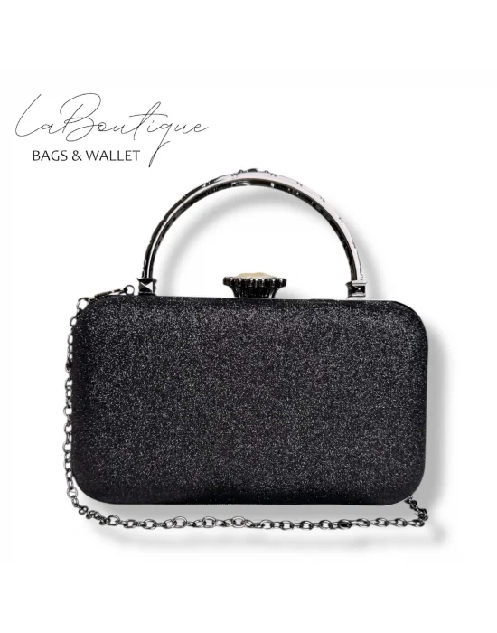 LB ABİYE ÇANTA 25-015 SİYAH