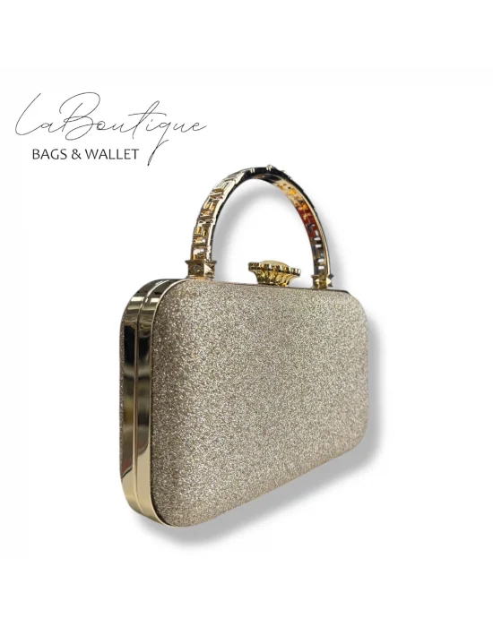 LB ABİYE ÇANTA 25-015 VİZON GOLD
