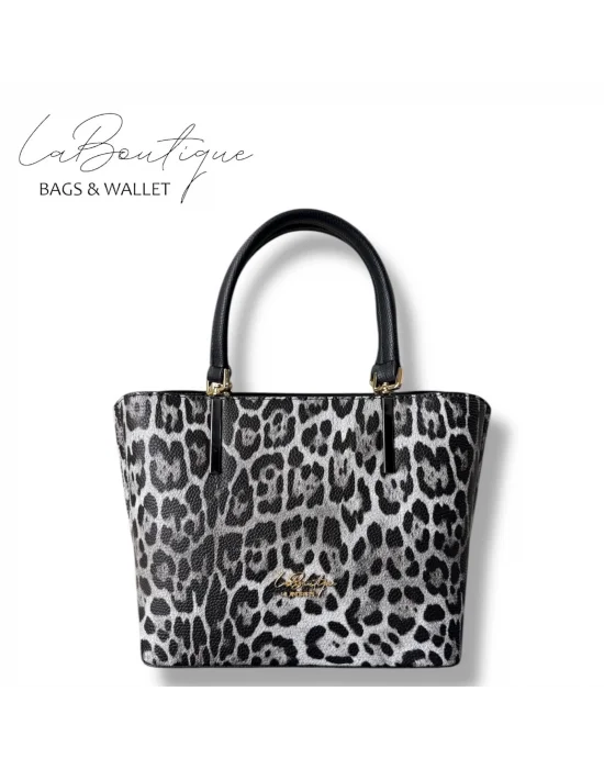 LB ÇANTA 5708 LEOPAR GRİ