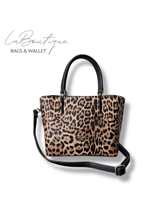LB ÇANTA 5708 LEOPAR KAHVE