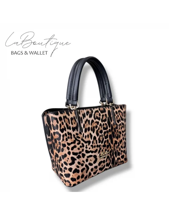 LB ÇANTA 5708 LEOPAR KAHVE