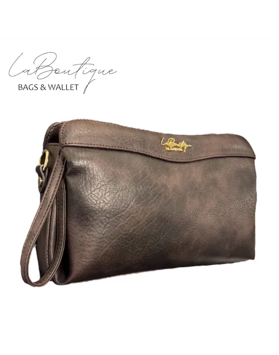 LB ÇANTA - 2106 - LB/ACI KAHVE