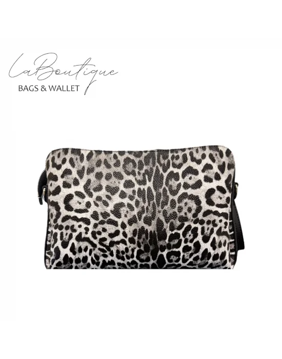 LB ÇANTA - 2106 - LEOPAR GRİ
