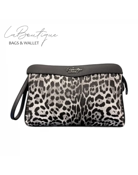 LB ÇANTA - 2106 - LEOPAR GRİ