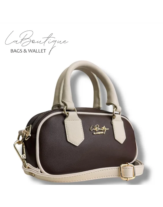 LB ÇANTA 6118 ACI KAHVE/KREM