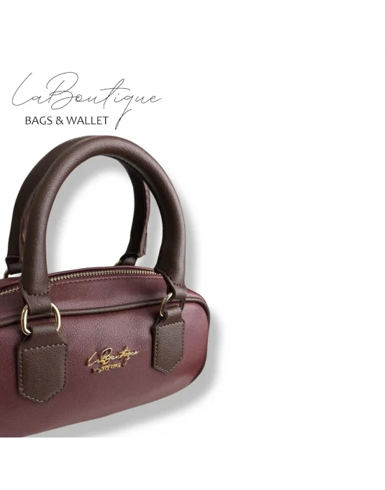 LB ÇANTA 6118 VİŞNE/KAHVE
