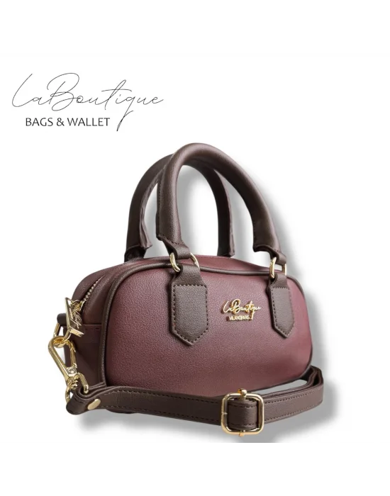 LB ÇANTA 6118 VİŞNE/KAHVE