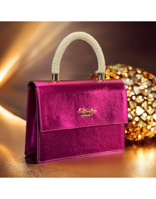 LB ÇANTA 7134 İNCİLİ/ABİYE FUŞYA