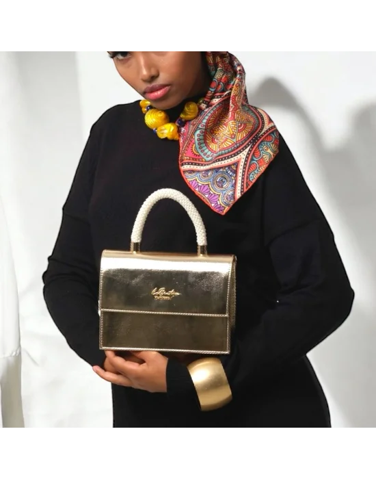 LB ÇANTA 7134 İNCİLİ/ABİYE GOLD