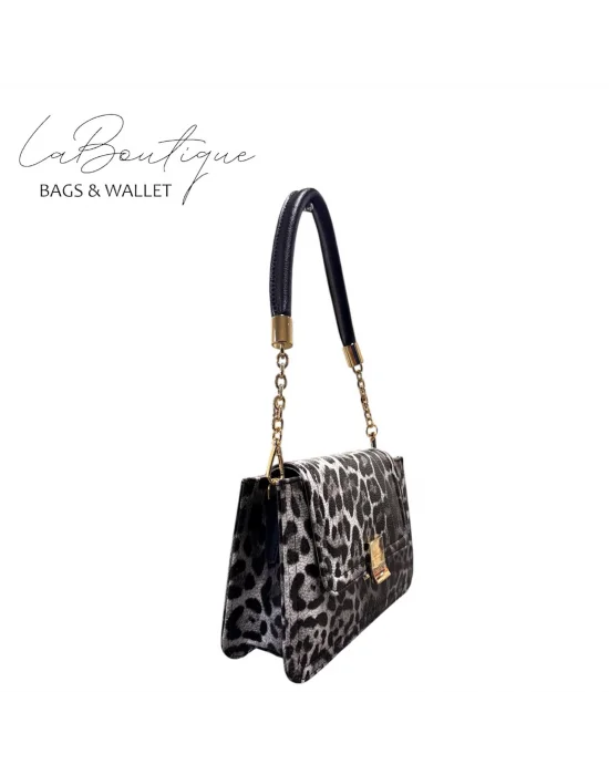 LB ÇANTA 5317 LEOPAR GRİ