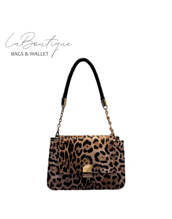 LB ÇANTA 5317 LEOPAR KAHVE