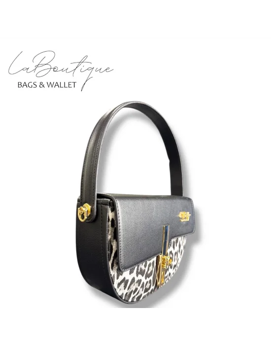 LB ÇANTA 2617 LEOPAR GRİ