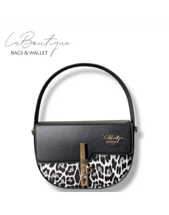 LB ÇANTA 2617 LEOPAR GRİ