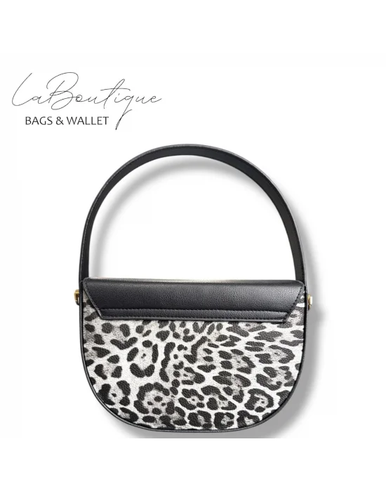 LB ÇANTA 2617 LEOPAR GRİ