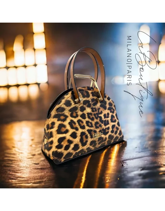 LB ÇANTA-8056 LEOPAR KAHVE