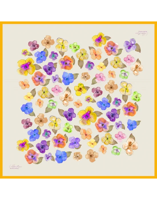 VEGAN BURSA İPEĞİ 1649 - 08 - 90X90