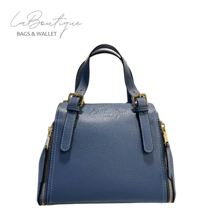 %100 DERİ LB ÇANTA D-2002-INDIGO