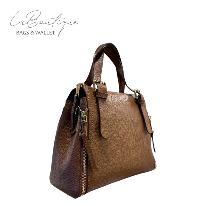 %100 DERİ LB ÇANTA D-2002-KAHVE