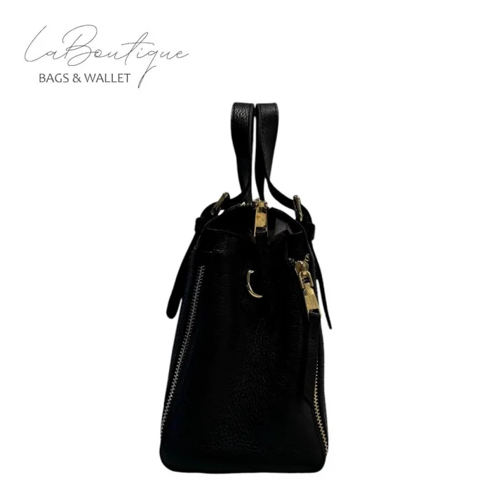 %100 DERİ LB ÇANTA D-2002-SİYAH