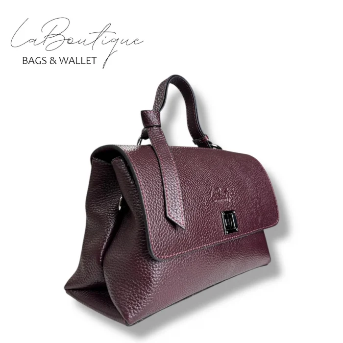 %100 DERİ LB ÇANTA D-2200 BORDO