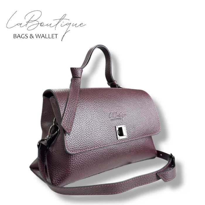 %100 DERİ LB ÇANTA D-2200 BORDO
