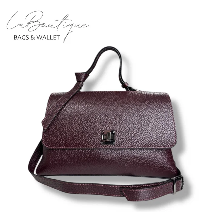 %100 DERİ LB ÇANTA D-2200 BORDO