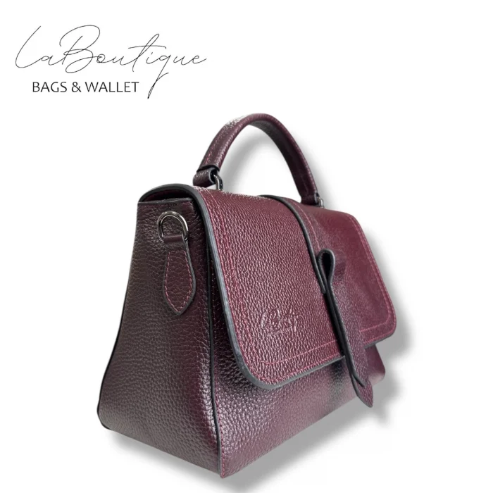 %100 DERİ LB ÇANTA D-2300 BORDO