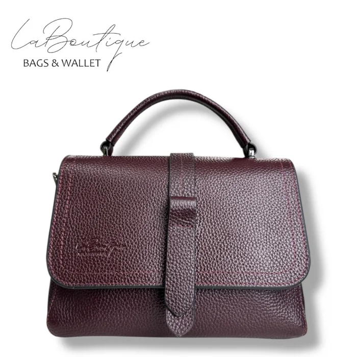 %100 DERİ LB ÇANTA D-2300 BORDO