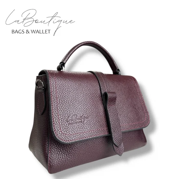 %100 DERİ LB ÇANTA D-2300 BORDO