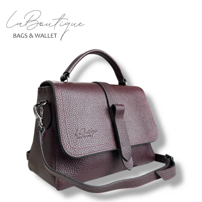 %100 DERİ LB ÇANTA D-2300 BORDO