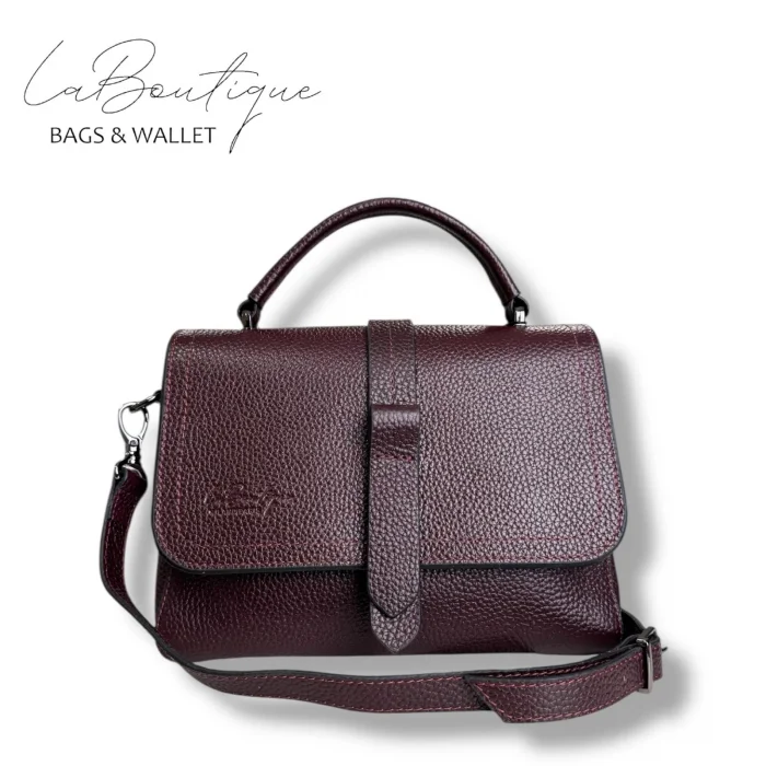 %100 DERİ LB ÇANTA D-2300 BORDO