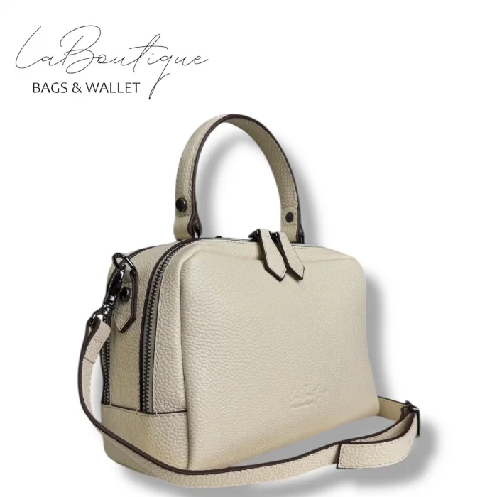 %100 DERİ LB ÇANTA D-2500 KREM