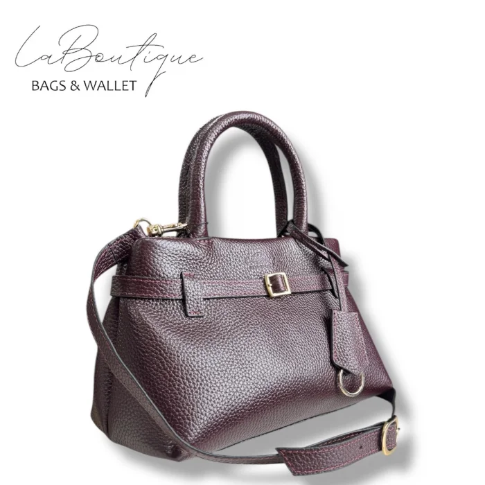 %100 DERİ LB ÇANTA D-2750 BORDO