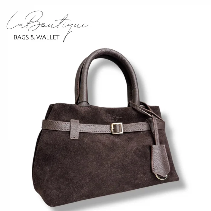 %100 DERİ LB ÇANTA D-2750 SÜET KAHVE