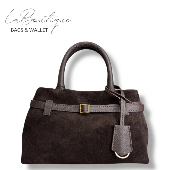 %100 DERİ LB ÇANTA D-2750 SÜET KAHVE