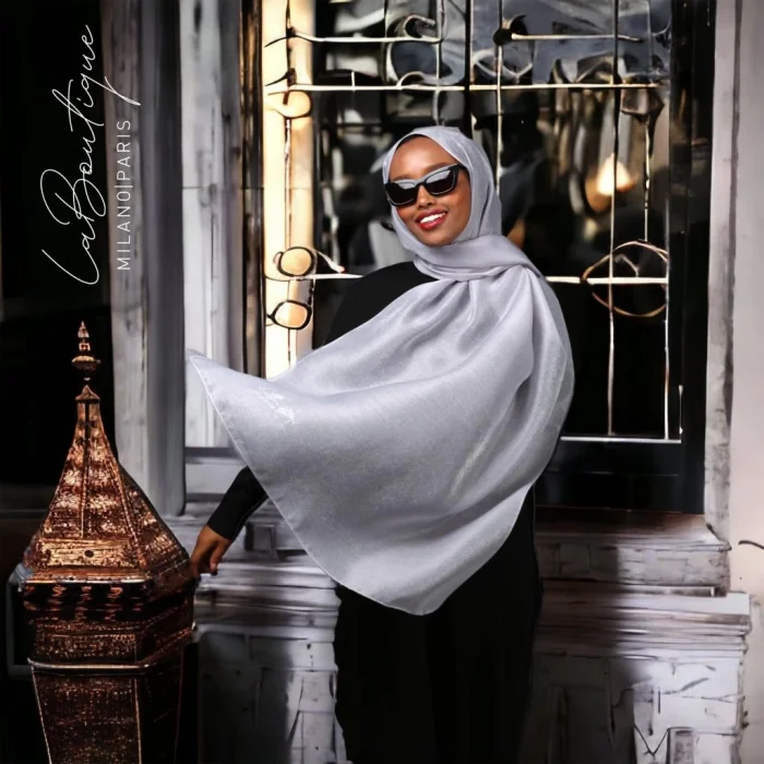 SİMLİ ŞAL - GÜMÜŞ - 70X190