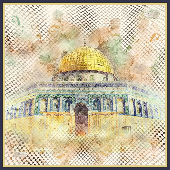 FİLİSTİN SERİSİ %100 SURA İPEK - F106 - 90X90