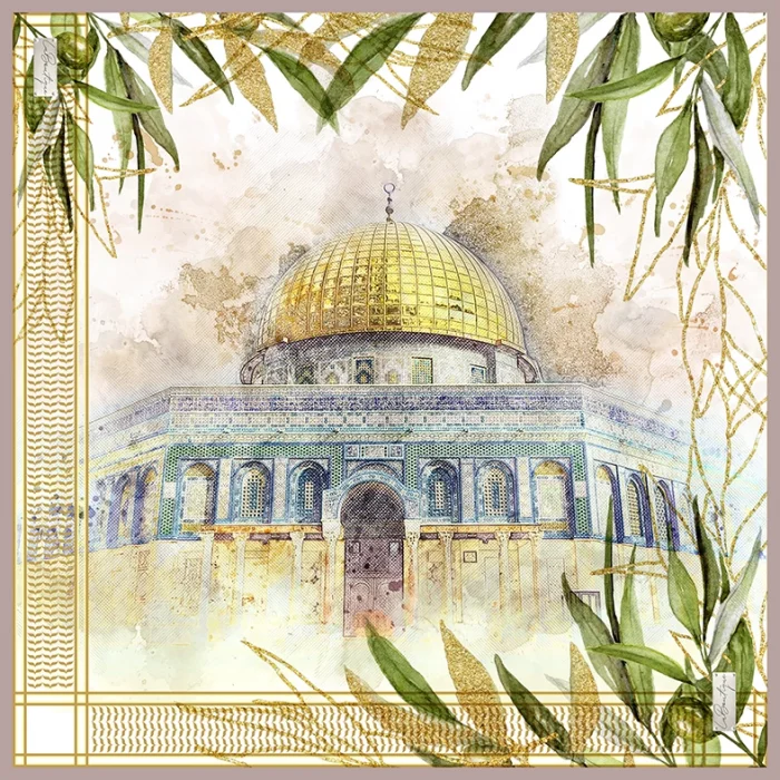 FİLİSTİN SERİSİ %100 SURA İPEK - F107 - 90X90