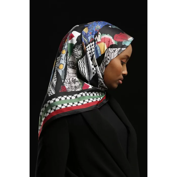 FİLİSTİN SERİSİ %100 SURA İPEK - F112/04 - 90X90