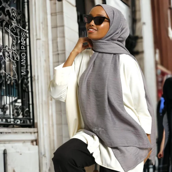 HERBAL BİTKİSEL ŞAL SİS GRİ - 70X190