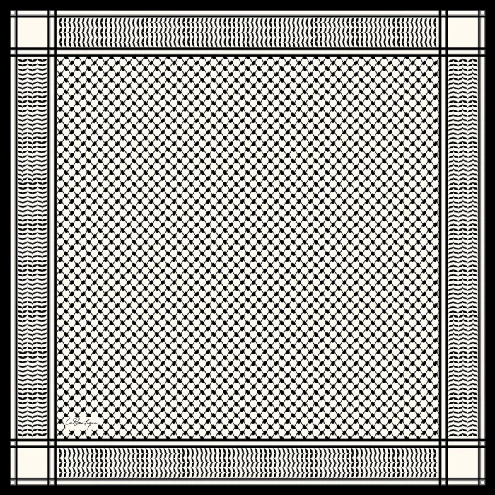 KEFİYE EŞARP 90X90 HERBAL/BİTKİSEL