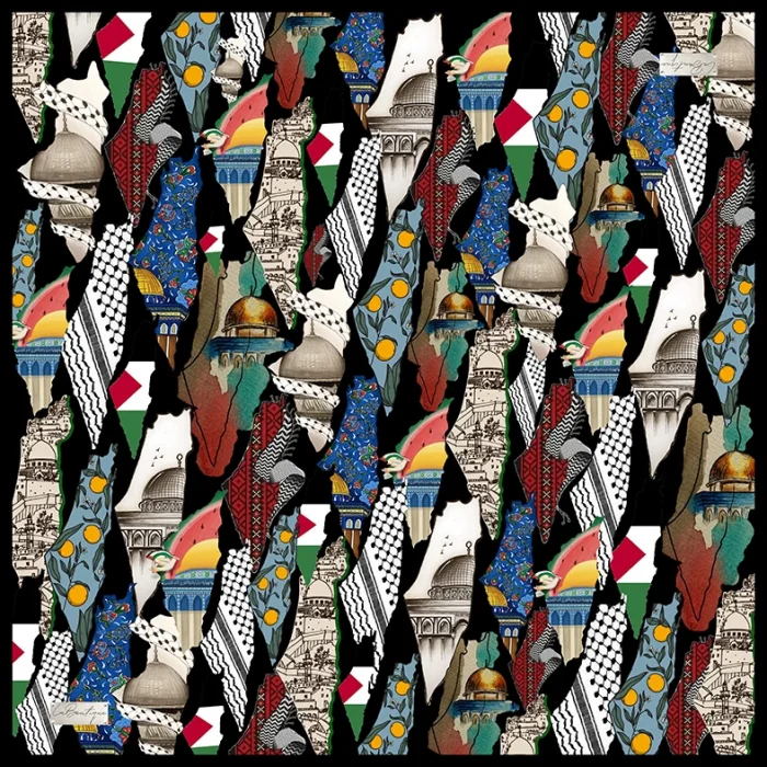 KEFİYE EŞARP F112-02 90X90 HERBAL/BİTKİSEL