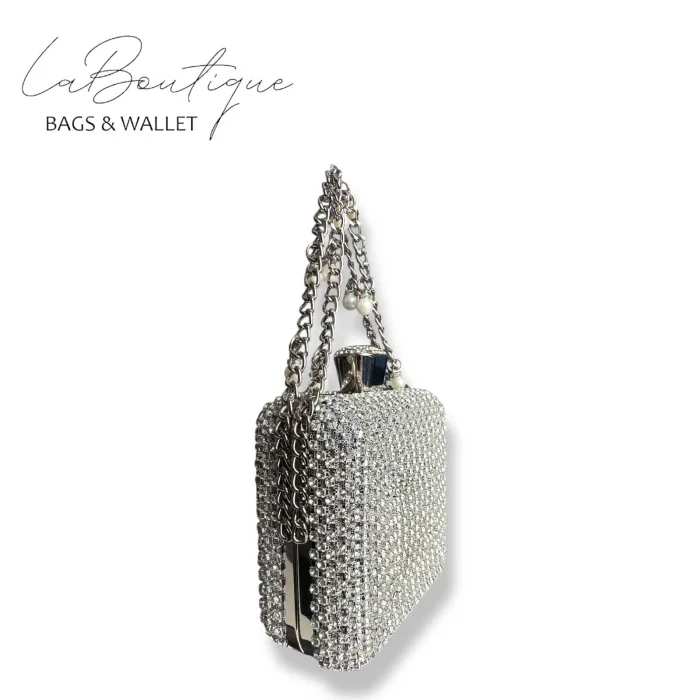 LB ABİYE ÇANTA 25-002 GÜMÜŞ