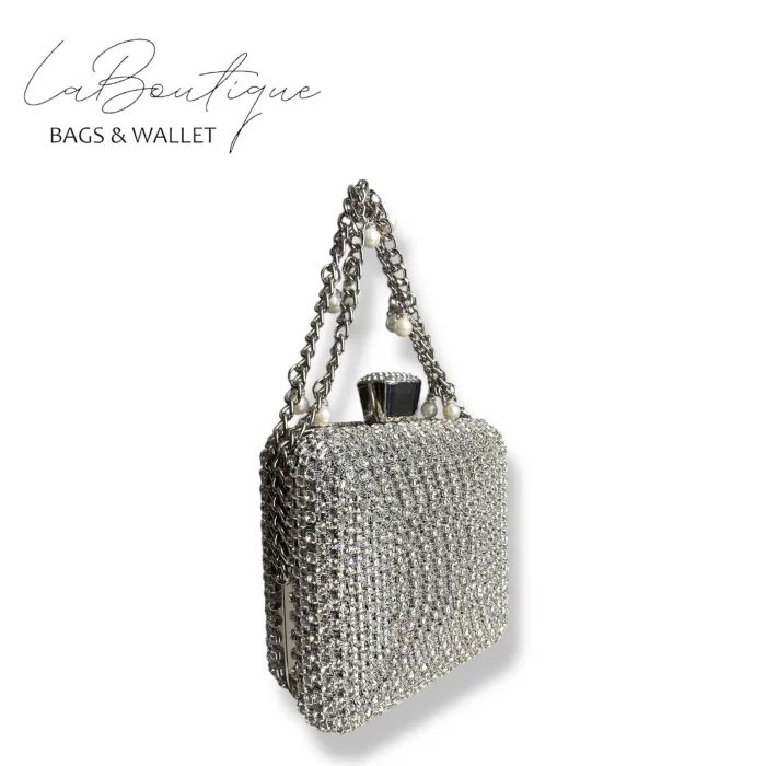 LB ABİYE ÇANTA 25-002 GÜMÜŞ